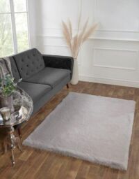 The Linen Consultancy TLC 5 Star Hotel Concept Super Luxe Faux Fur Silver - Size: 120 cm x 170 cm