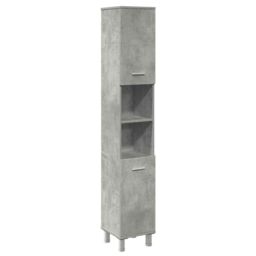 Berkfield Home 3 Piece Bathroom Furniture Set Concrete Grey Engineered Wood - thumbnail 4