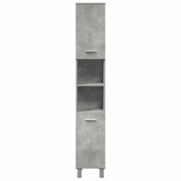 Berkfield Home 3 Piece Bathroom Furniture Set Concrete Grey Engineered Wood - thumbnail 5