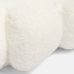 OHS Christmas Tree Faux Fur Scatter Cushion Decorative Pillow in White - thumbnail 4