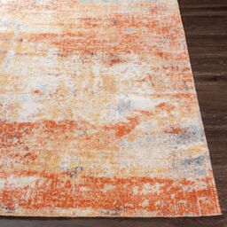 Livabliss Huntington Beach-Modern Orange Blue Ivory In- & Outdoor Rug in Burnt Orange - Size: 80 cm x 220 cm - thumbnail 5