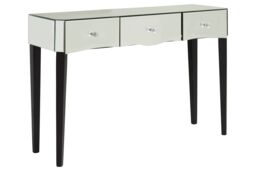 Orsina Stylish Console Table, Functional Console Table With Drawers For Hallway, Ample Storage Modern Table in Silver - thumbnail 2