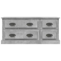 Berkfield Home TV Cabinet Concrete Grey 100x35.5x45 cm Engineered Wood - thumbnail 6