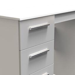 Ready Assembled 2 U Trent 3 Drawer Vanity (Ready Assembled) in Mid Grey - thumbnail 4