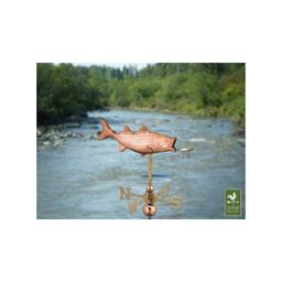 Good Directions Cottage Bass with Lure Copper Weathervane - H48 x W45 x L28 cm - thumbnail 2