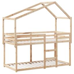 Berkfield Home Beautiful Bunk Bed without Mattress 80x200 cm Solid Wood Pine in Natural