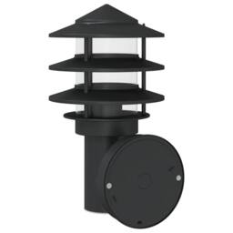 Berkfield Home Outdoor Wall Lights with Sensors 2pcs Black Stainless Steel - thumbnail 6