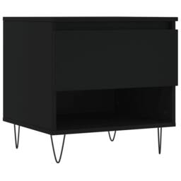 Berkfield Home Coffee Tables 2 pcs Black 50x46x50 cm Engineered Wood - Size: 50 x 46 x 50 cm - thumbnail 5