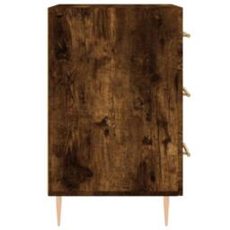 Berkfield Home Bedside Cabinet Smoked Oak 40x40x66 cm Engineered Wood in Brown - Size: 40 x 40 x 66 cm - thumbnail 6