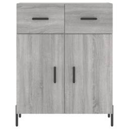Berkfield Home Highboard Grey Sonoma 69.5x34x180 cm Engineered Wood - thumbnail 8