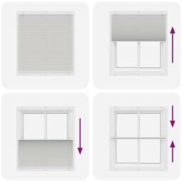 Berkfield Home Pleated Blind Light Grey 115x150 cm Fabric Width 114.4 cm Polyester - thumbnail 7