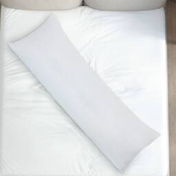 Lavio Long Bolster Pillow Memory Foam Pregnancy Nursing Support in White - thumbnail 2