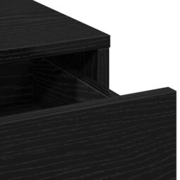 Berkfield Home 2 Piece Dressing Table Set with LED Black Engineered Wood - thumbnail 7