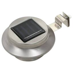 Berkfield Home Outdoor Solar Lamps 6 pcs LED Round 12 cm White in Silver - thumbnail 3