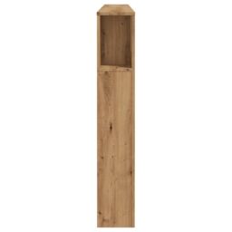 Berkfield Home Headboard Cabinet Artisian Oak 200x18.5x102.5 cm Engineered Wood in Brown - thumbnail 5