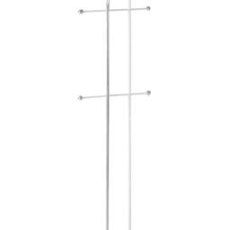 Wyld and Coco Silver Two-Pole Coat Rack 162cm Freestanding 6-Hook - thumbnail 2