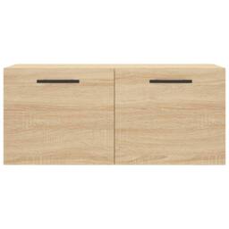 Berkfield Home Wall Cabinet Sonoma Oak 80x36.5x35 cm Engineered Wood in Light Brown - thumbnail 5