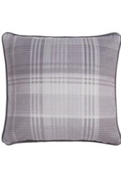 Dreams & Drapes 'Forest Animals' Deer Print Velvet Filled Cushion in Grey - Size: 43 cm x 43 cm - thumbnail 3