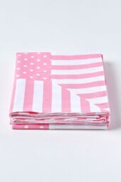 Homescapes Cotton Polka Dots & Stripes Sofa Throw in Pink - Size: 150 cm x 200 cm - thumbnail 3