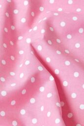 Homescapes Cotton Polka Dots & Stripes Sofa Throw in Pink - Size: 150 cm x 200 cm - thumbnail 4