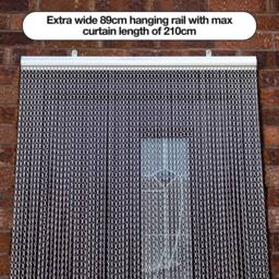 Vermatik Aluminium Silver Fly Screen Curtains Metal Door Fly Screens - thumbnail 4