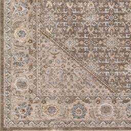 Livabliss Arda Vintage Taupe Brown Grey Green Traditional Boho Fringe Living Rug - Size: 153 cm x 220 cm - thumbnail 7