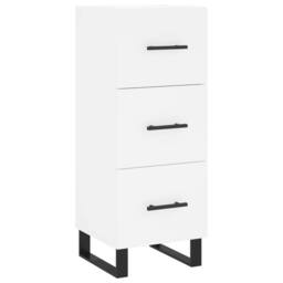 Berkfield Home Highboard White 34.5x34x180 cm Engineered Wood - thumbnail 5