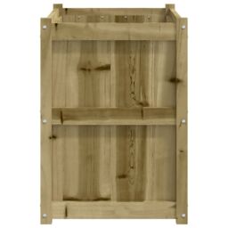 Berkfield Home Garden Planter 90x50x70 cm Impregnated Wood Pine in Brown - Size: 90 x 50 x 70 cm - thumbnail 6