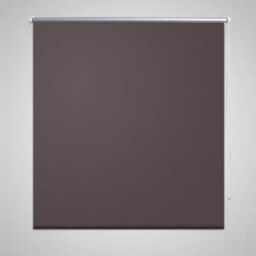 Berkfield Home Roller Blind Blackout 60 x 120 cm Coffee in Brown - thumbnail 1