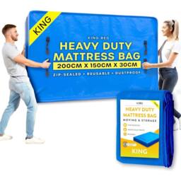 volila Mattress Bag - Waterproof & Heavy-Duty Mattress Moving Bag in Blue - Size: Large - thumbnail 1