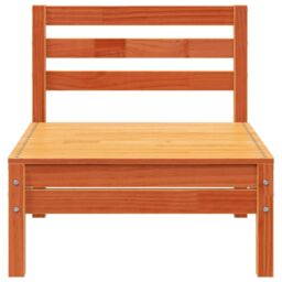 Berkfield Home Garden Sofa 4-Seater Wax Brown Solid Wood Pine - thumbnail 8
