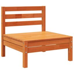 Berkfield Home Garden Sofa 4-Seater Wax Brown Solid Wood Pine - thumbnail 7