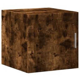 Berkfield Home Slim Storage Cabinet Smoked Oak 40x42.5x225 cm Engineered Wood in Brown - thumbnail 5