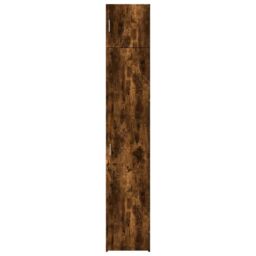 Berkfield Home Slim Storage Cabinet Smoked Oak 40x42.5x225 cm Engineered Wood in Brown - thumbnail 4