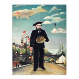 "Artery8 Myself Portrait Landscape Rousseau Vintage Wall Art Print Poster - Size: W24"" x H32""" - thumbnail 1