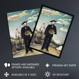 "Artery8 Myself Portrait Landscape Rousseau Vintage Wall Art Print Poster - Size: W24"" x H32""" - thumbnail 2