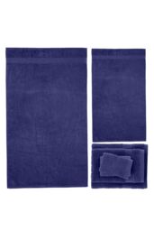 Catherine Lansfield 'Anti Bacterial' Cotton Towels in Navy - Size: Bath Sheet - thumbnail 5
