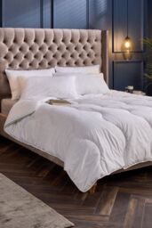Snuggledown Retreat Indulgent Cotton 10.5 Tog All year Round Duvet in White - Size: Double