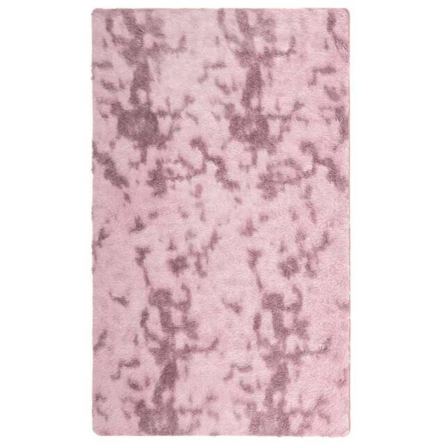 Berkfield Home Shaggy Rug High Pile NAVARRA Dusty Pink 60x100 cm Polyester - Size: Medium - image 1