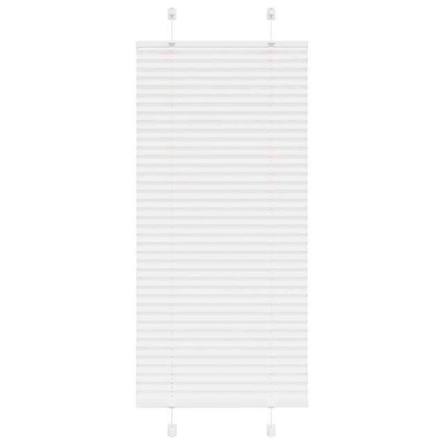 Berkfield Home Pleated Blind White 65x150 cm Fabric Width 64.4 cm Polyester - image 1