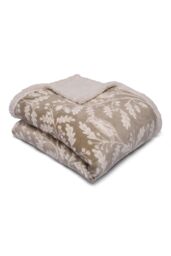Dreams & Drapes 'Woodland Owls' Fleece & Sherpa Bedspread in Natural - thumbnail 1