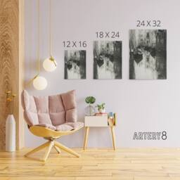 "Artery8 A Venetian Canal Photograph Alfred Stieglitz Canvas Wall Art Print in Grey - Size: W12"" x H16""" - thumbnail 4