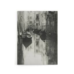 "Artery8 A Venetian Canal Photograph Alfred Stieglitz Canvas Wall Art Print in Grey - Size: W12"" x H16""" - thumbnail 1