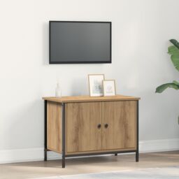 Berkfield Home TV Stand Artisan Oak Particle board 60 x 35 x 45 cm TV Stand in Brown
