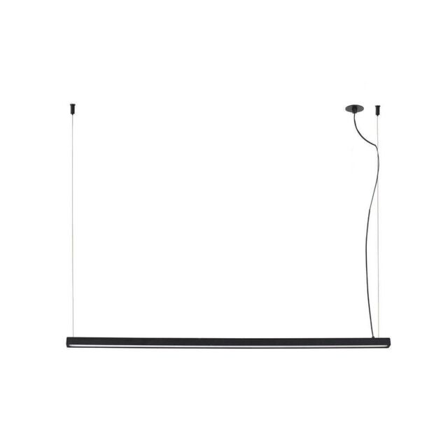 Netlighting Vico 115cm Black Pendant Lamp With Recessed Canopy - image 1