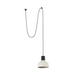 Netlighting Kombo Beige Dome Pendant Lamp Ø200 With Plug in Black