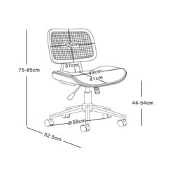 Nordlys Adjustable Wooden & Cane Design Office Chair in Black - thumbnail 5