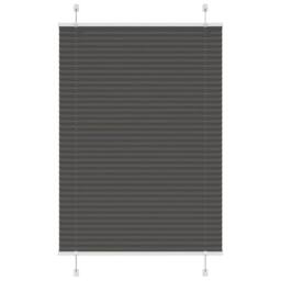 Berkfield Home Pleated Blind Black 85x150 cm Fabric Width 84.4 cm Polyester - thumbnail 2
