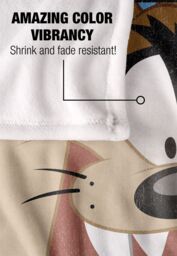 Warner Brothers Looney Tunes Officially Licensed Silky Touch Super Soft Throw Blanket 152 x 127 cm in White - thumbnail 4