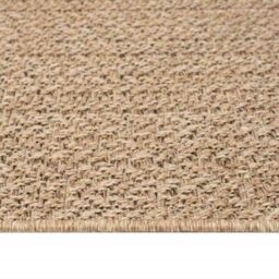 Berkfield Home Rug ZIZUR Beige 160x230 cm Jute Look Indoor & Outdoor - Size: Medium - thumbnail 7